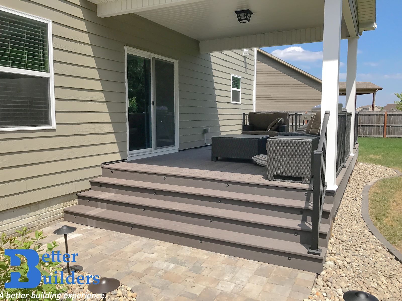 Azek Decking Project in Waukee, IA Better Builders Des Moines Deck